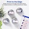 Avery Glossy White Rectangle Labels with Sure Feed, .75" x 2.25"